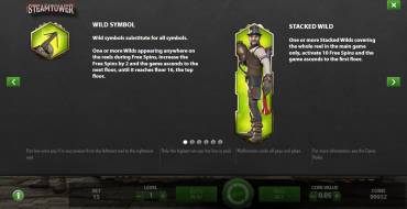 Steam Tower: Símbolos