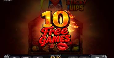 Sticky Lips: Tiradas gratuitas y/o re-giros