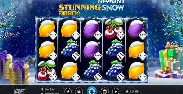 Stunning Snow Remastered Dice: Máquina tragaperras