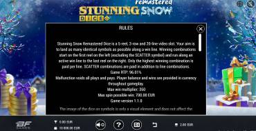 Stunning Snow Remastered Dice: Reglas