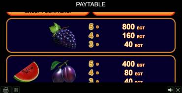 Super 20: Tabla de pagos