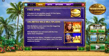 Survivor Megaways: Reglas del juego