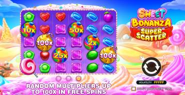 Sweet Bonanza Super Scatter: Características únicas