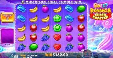 Sweet Bonanza Super Scatter: Tiradas gratis 2