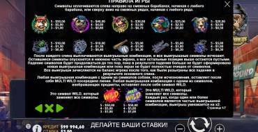 The Big Dawgs: Tabla de pagos