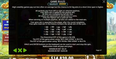 The Dog House – Royal Hunt: Tabla de pagos