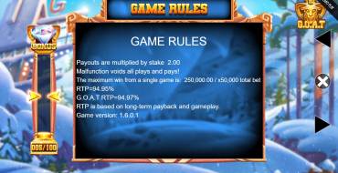 The G.O.A.T: Reglas