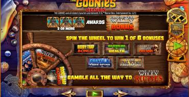 The Goonies Return: Juegos de bonificación