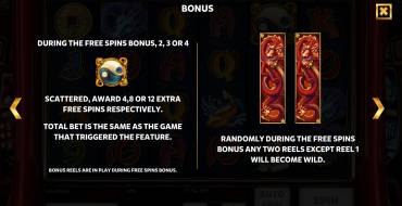The Legendary Red Dragon: Tiradas gratuitas y/o re-giros