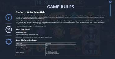 The Secret Order: Reglas