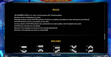 The Vampires II Dice: Reglas