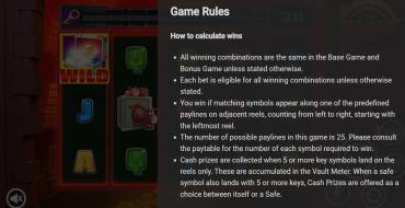 The Vault Chase: Reglas