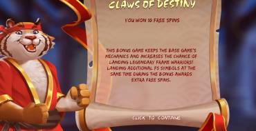 Tiger Legends: Giros gratis