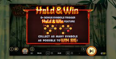 Tiger's Luck Hold&Win: Tiradas gratuitas y/o re-giros