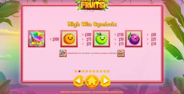 Tooty Fruity Fruits: Símbolos de alto nivel