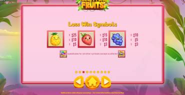 Tooty Fruity Fruits: Símbolos de bajo nivel