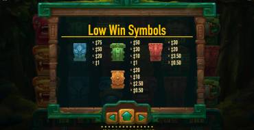 Totem Towers: Tabla de pagos