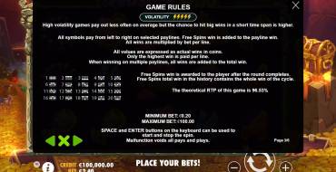 Treasure Wild: Reglas