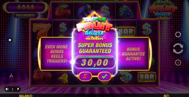 Triple Fruit Deluxe Megaways: Bono