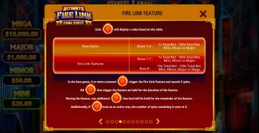 Ultimate Fire Link China Street: Juegos de bonificación