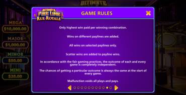 Ultimate Fire Link Rue Royale: Reglas