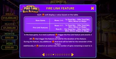 Ultimate Fire Link Rue Royale: Juegos de bonificación