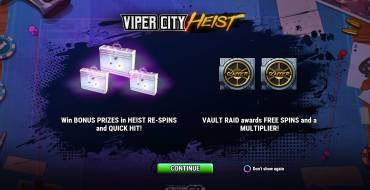 Viper City Heist: Características únicas