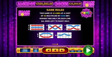 Viva Fruit Vegas: Reglas