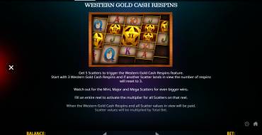 Western Gold Megaways: Bonificaciones