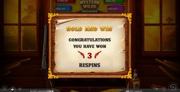 Western Wilds Hold & Win: Tiradas gratuitas y/o re-giros