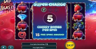Wild Cherry Blast: Tiradas gratuitas y/o re-giros