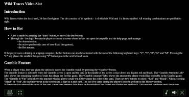 Wild Traces: Reglas