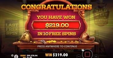 Wild West Gold Blazing Bounty: Ganancias