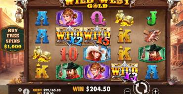 Wild West Gold: La pantalla principal