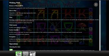 Wishing Well: Reglas