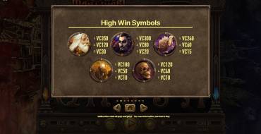 Wizards Want War!: Tabla de pagos