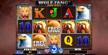 Wolf Fang Iron Wolf: Máquina tragaperras