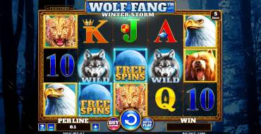 Wolf Fang Winter Storm: Máquina tragaperras