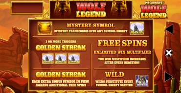 Wolf Legend Megaways: Tiradas gratuitas y/o repeticiones
