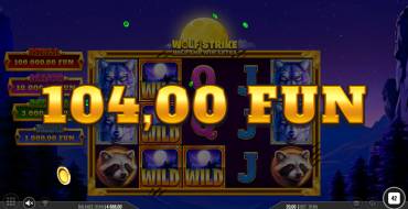 Wolf Strike Hold and Win Extra: Ganancias