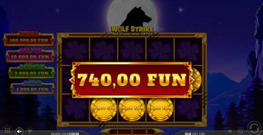 Wolf Strike Hold and Win Extra: Ganancias