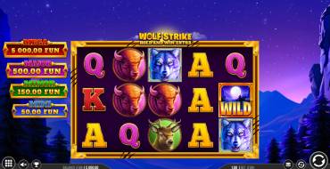 Wolf Strike Hold and Win Extra: Interfaz