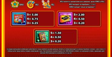 Yahtzee: Tabla de pagos