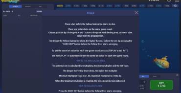 Yellow Diver: Reglas
