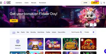 From 50 to 250 FS for your first deposit at Cat Casino: Casino del Gato