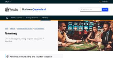 Queensland Office of Liquor and Gaming Regulation: Sitio web del Gobierno de Queensland