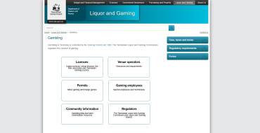 Tasmanian Liquor and Gaming Commission: Página web de la Comisión de Licores y Juegos de Tasmania
