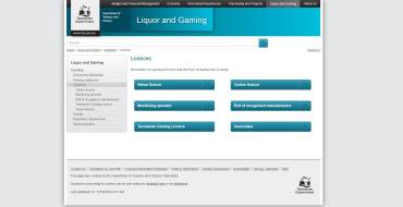 Tasmanian Liquor and Gaming Commission: Página web de la Comisión de Licores y Juegos de Tasmania