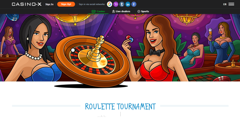 Roulette tournament at the X Casino en El torneo de ruleta en X Roulette tournament Casino X en