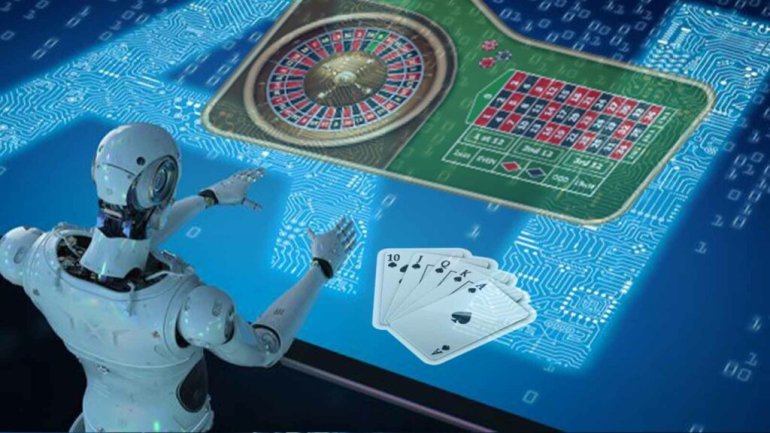 Un robot jugando a la ruleta